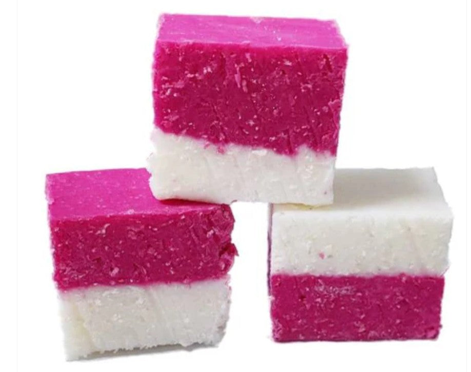 Coconut Ice Fudge - Gifting Jar